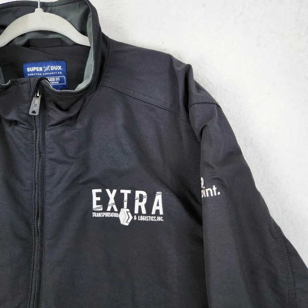 Carhartt Jacket Mens XL Black Super Dux Relaxed Fit Softshell Full Zip 0J5534-M